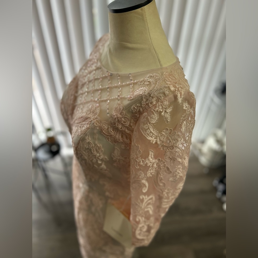 🩷LanTing Sz 6-8 Pink Dress Lace NWT🩷 Measurements Included! - Picture 7 of 17